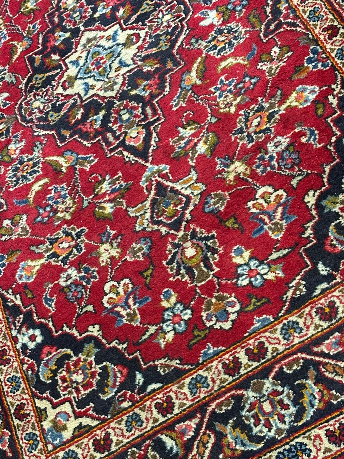 Orientteppich handgeknüpft Keschan Läufer Top 307x94 cm