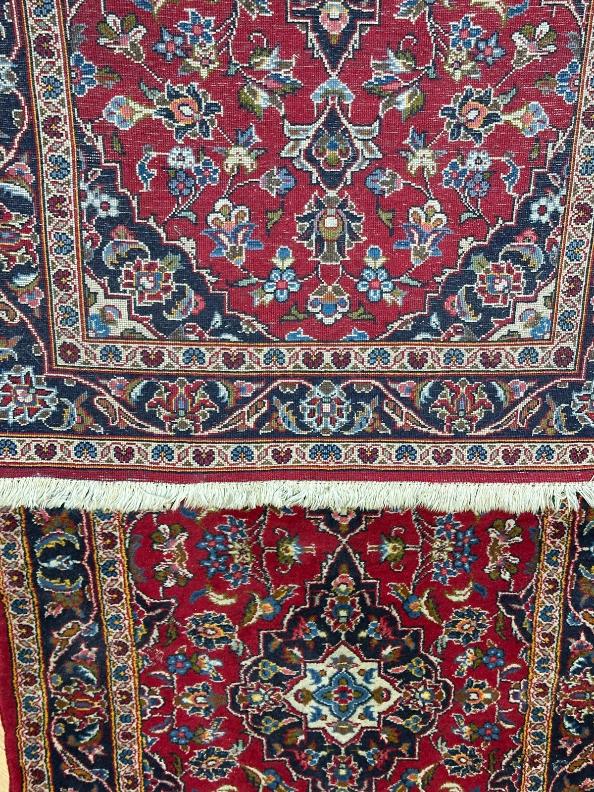 Orientteppich handgeknüpft Keschan Läufer Top 307x94 cm