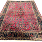 Antik Orientteppich handgeknüpft Sarough  Re-Import US Jugendstil 370x275 cm