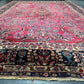 Antik Orientteppich handgeknüpft Sarough  Re-Import US Jugendstil 370x275 cm