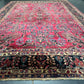 Antik Orientteppich handgeknüpft Sarough  Re-Import US Jugendstil 370x275 cm