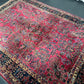 Antik Orientteppich handgeknüpft Sarough  Re-Import US Jugendstil 370x275 cm