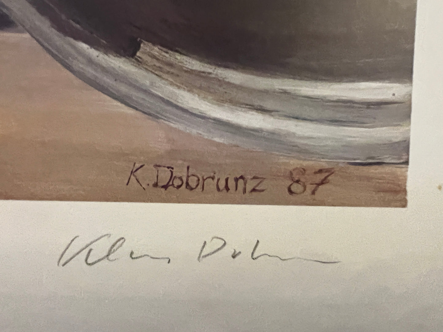 Klaus Dobrunz (geb. 1962) Original Farblithographie Auflage 181/500