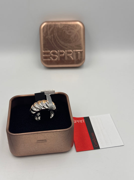 ESPRIT Ring Silber mit roségoldenem Akzent