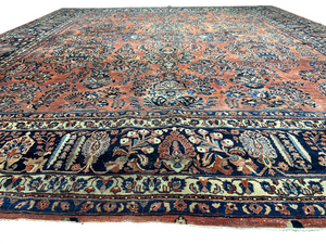 orientteppich handgeknüpft Sarough RE-import usa antik 410x372 cm