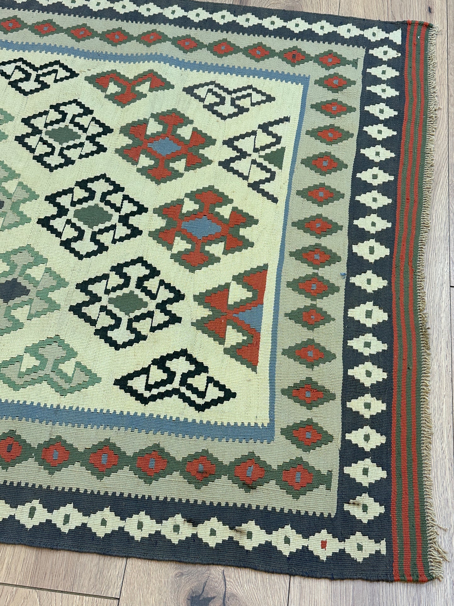 Handgeknüpfter Perser Orientteppich "Gaschgai Kelim" 148x100 cm