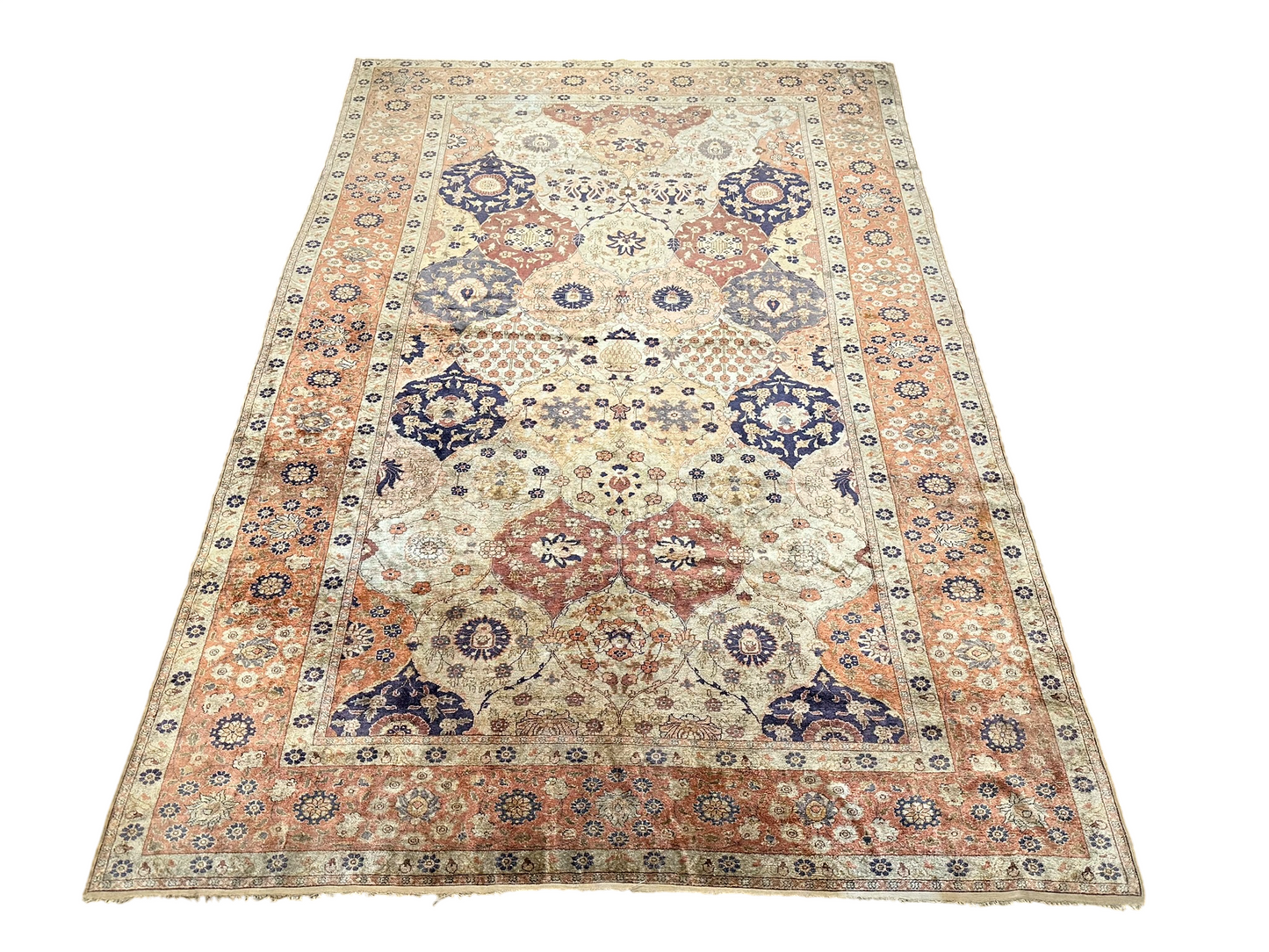 Antik Orientteppich handgeknüpft Türkei Hereke kayseri Seide 285x195 cm