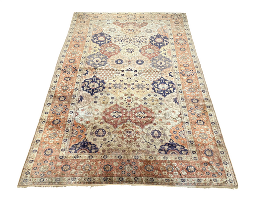 Antik Orientteppich handgeknüpft Türkei Hereke kayseri Seide 285x195 cm