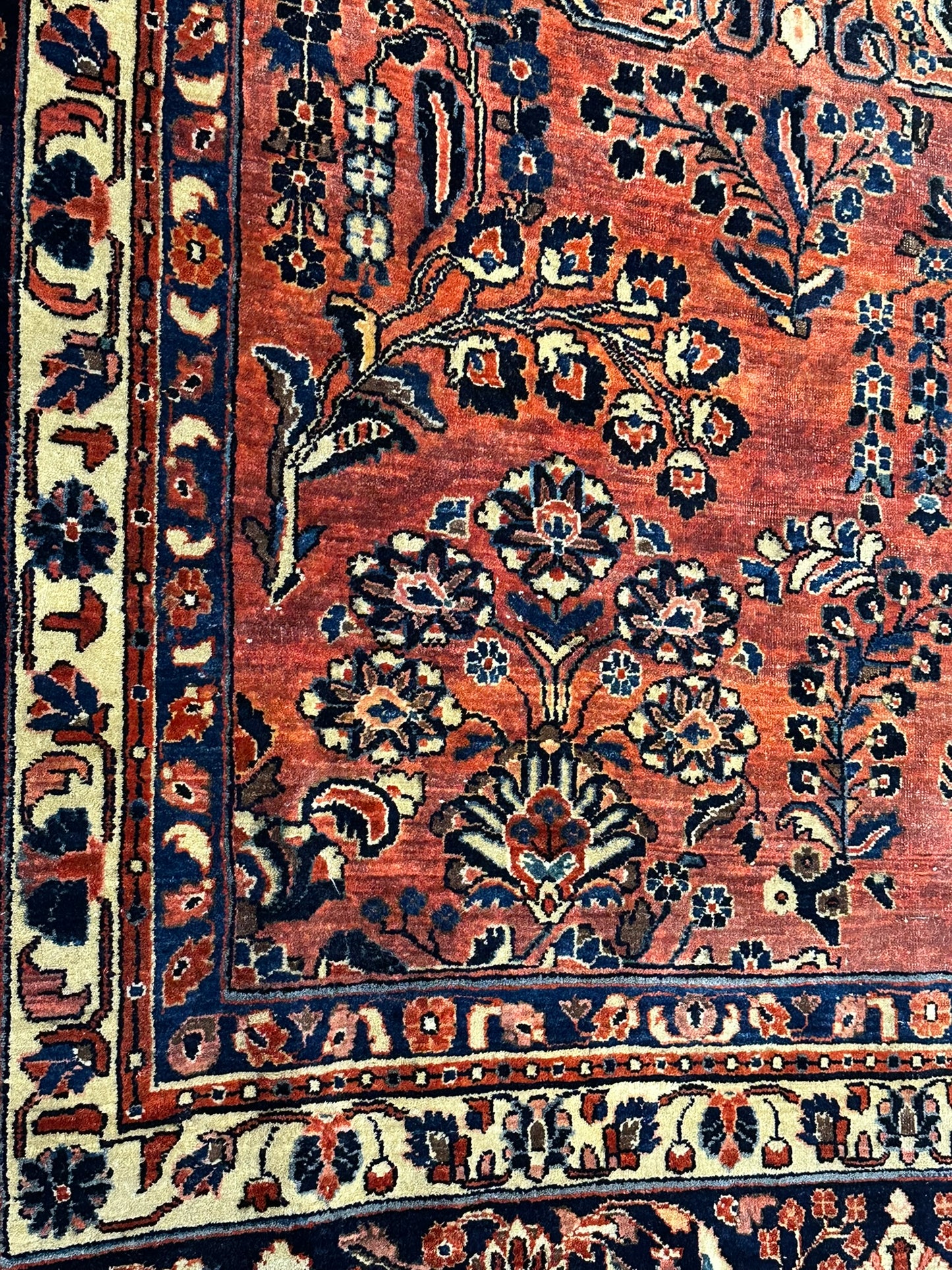 orientteppich handgeknüpft Sarough RE-import usa antik 410x372 cm
