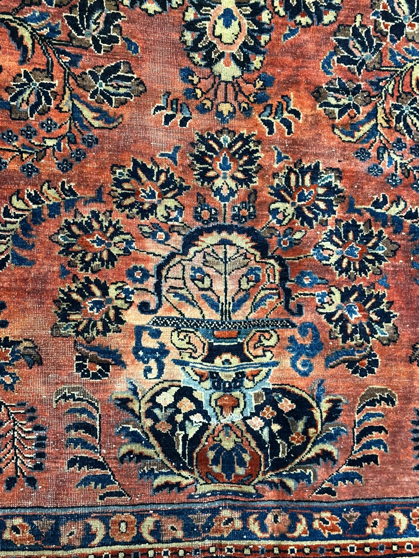 orientteppich handgeknüpft Sarough RE-import usa antik 410x372 cm
