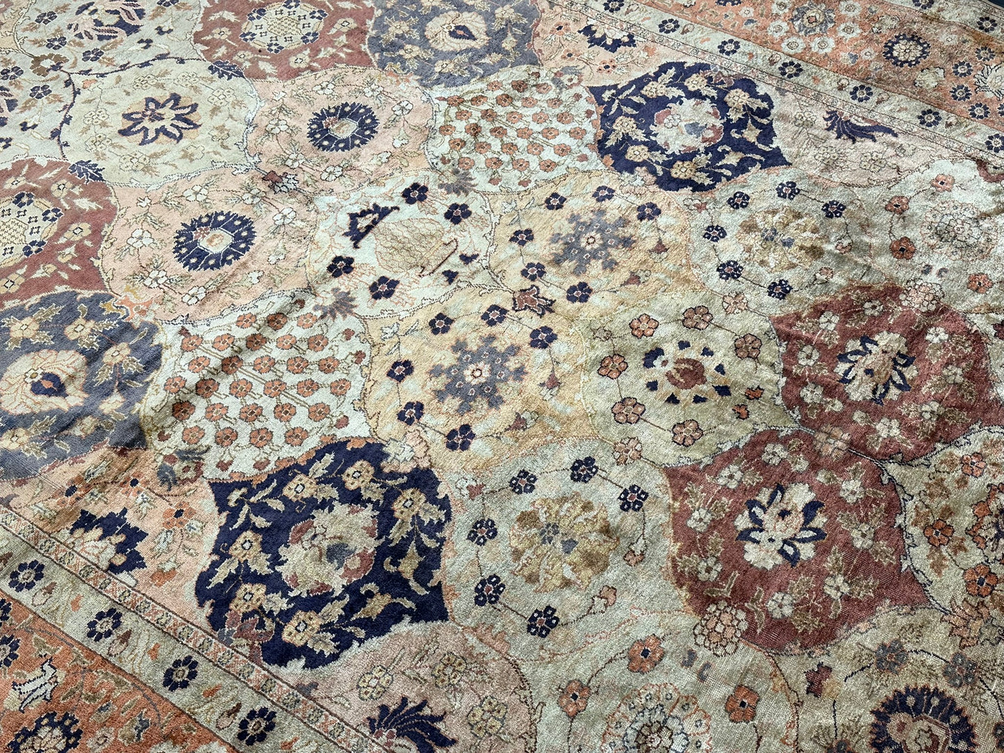 Antik Orientteppich handgeknüpft Türkei Hereke kayseri Seide 285x195 cm