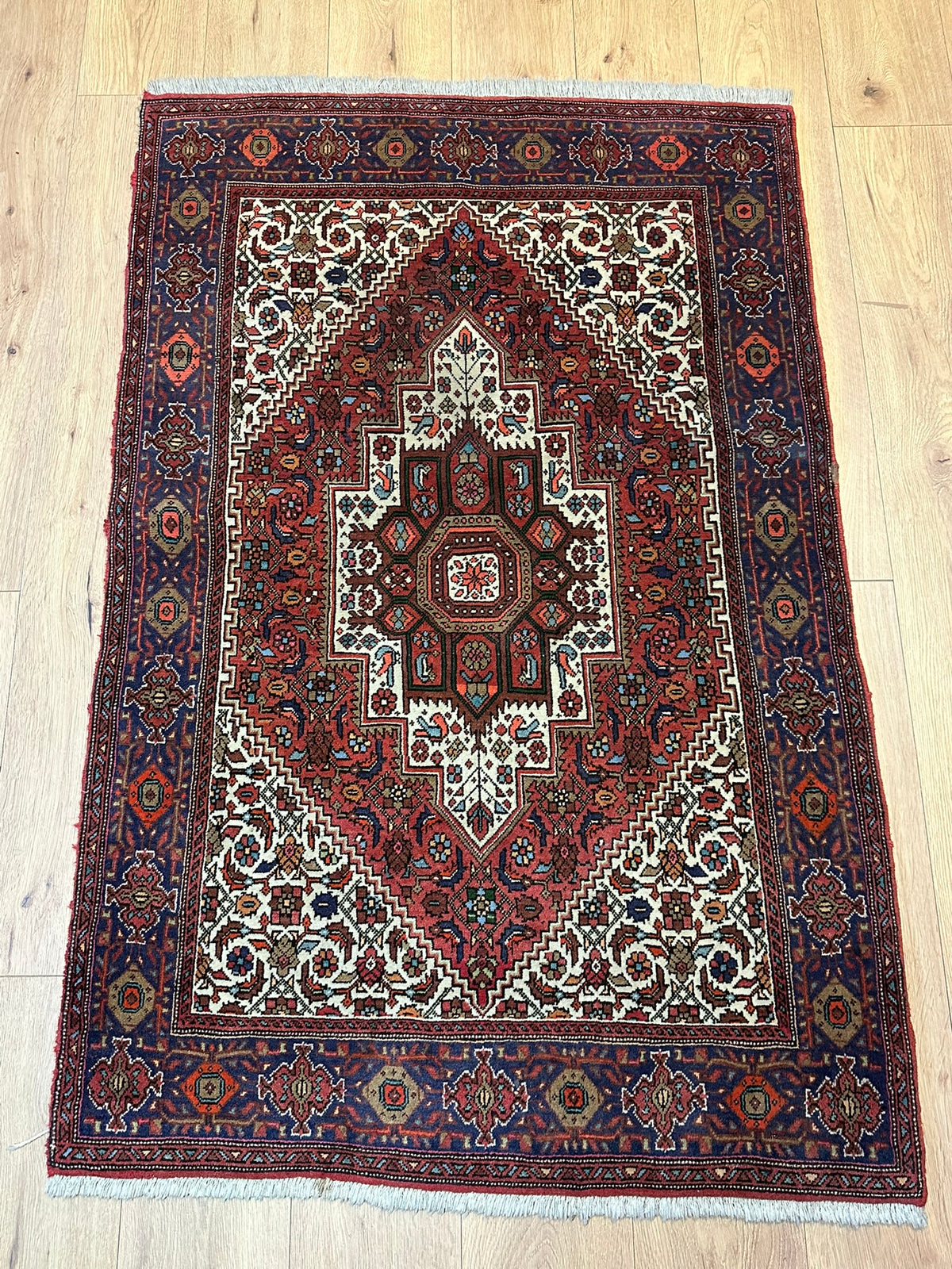 Orientteppich handgeknüpft Bidjar Top 153x100 cm