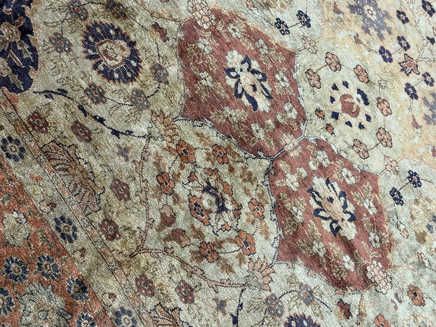 Antik Orientteppich handgeknüpft Türkei Hereke kayseri Seide 285x195 cm