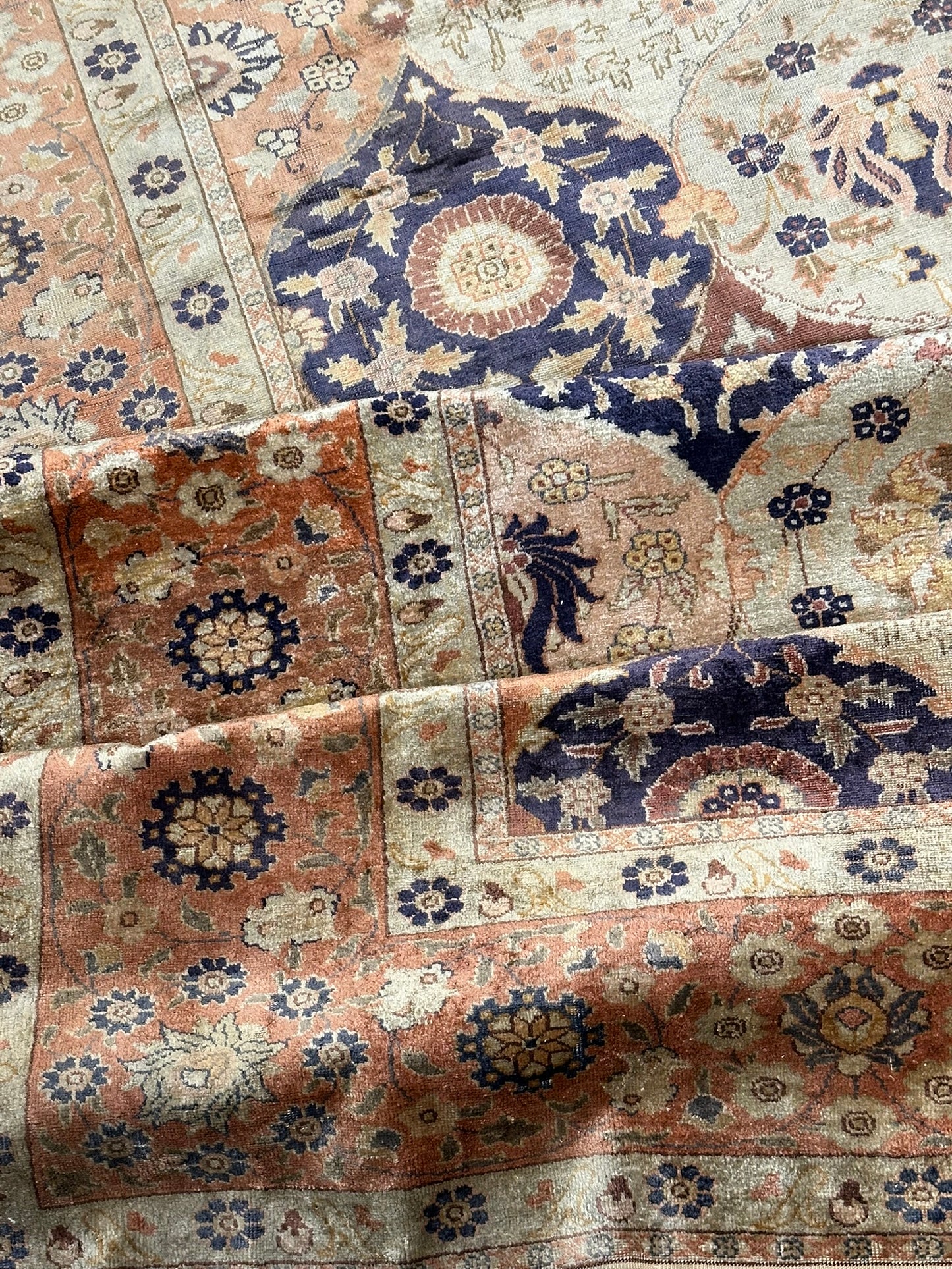 Antik Orientteppich handgeknüpft Türkei Hereke kayseri Seide 285x195 cm