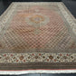 Handgeknüpfter Täbriz Mahi Teppich mit Seide 345x246 cm