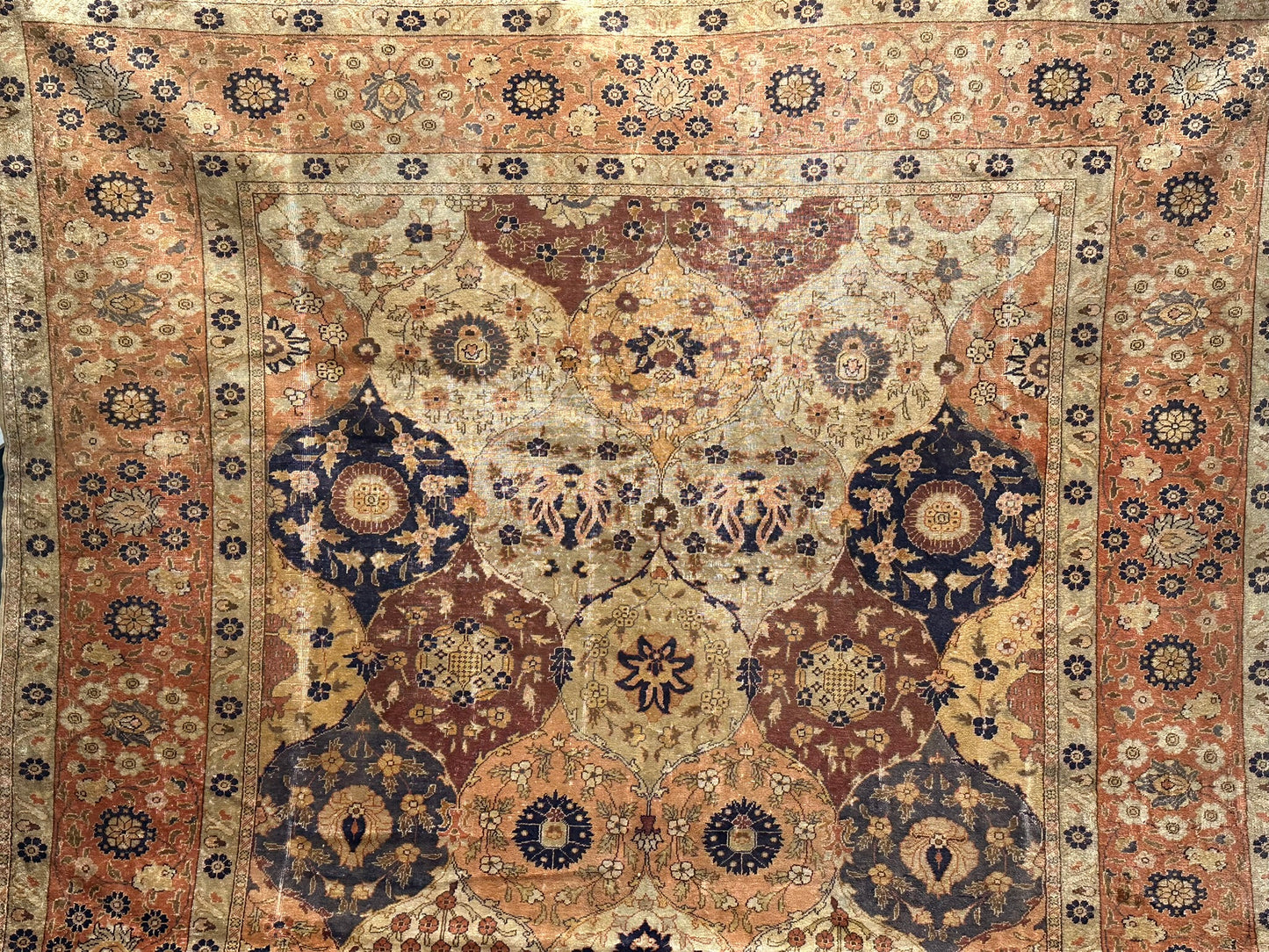 Antik Orientteppich handgeknüpft Türkei Hereke kayseri Seide 285x195 cm