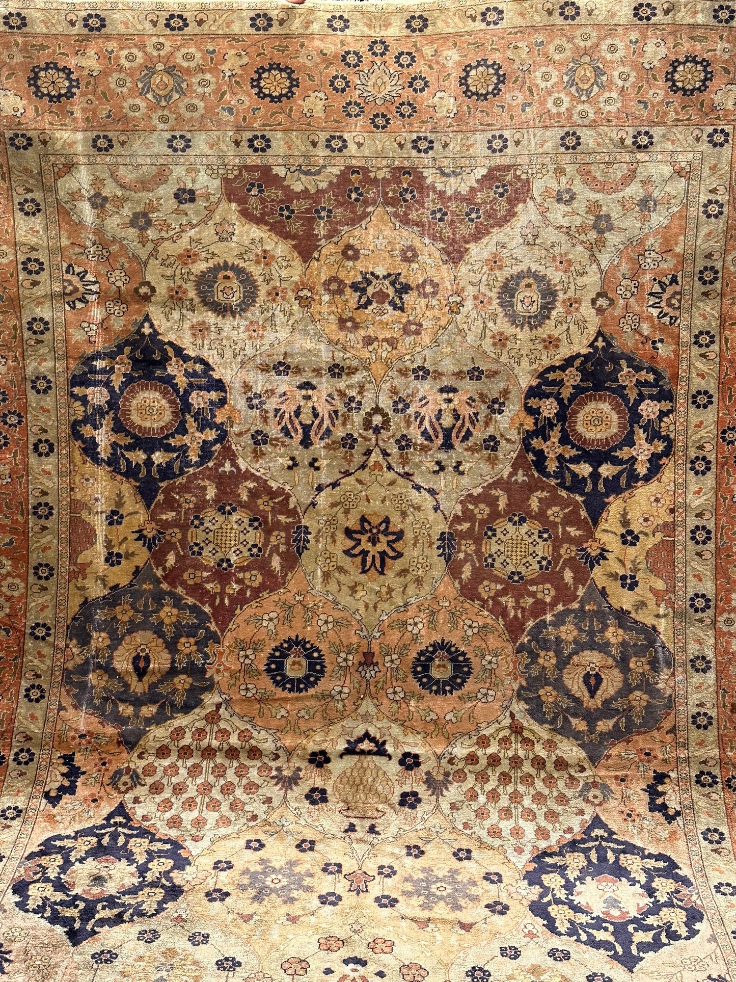 Antik Orientteppich handgeknüpft Türkei Hereke kayseri Seide 285x195 cm