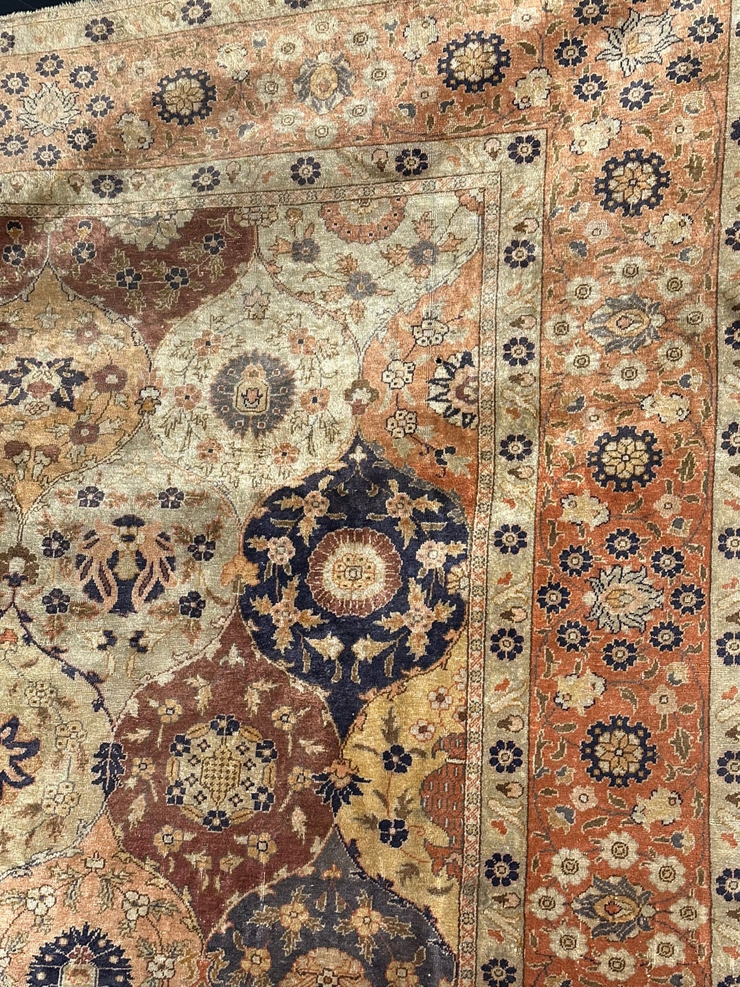 Antik Orientteppich handgeknüpft Türkei Hereke kayseri Seide 285x195 cm
