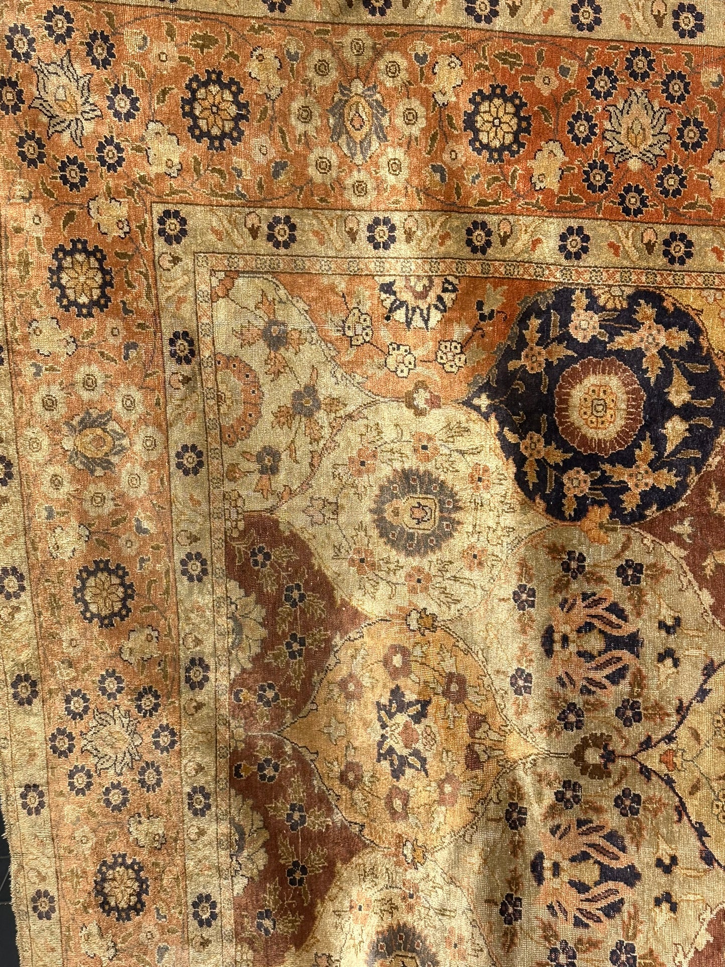 Antik Orientteppich handgeknüpft Türkei Hereke kayseri Seide 285x195 cm