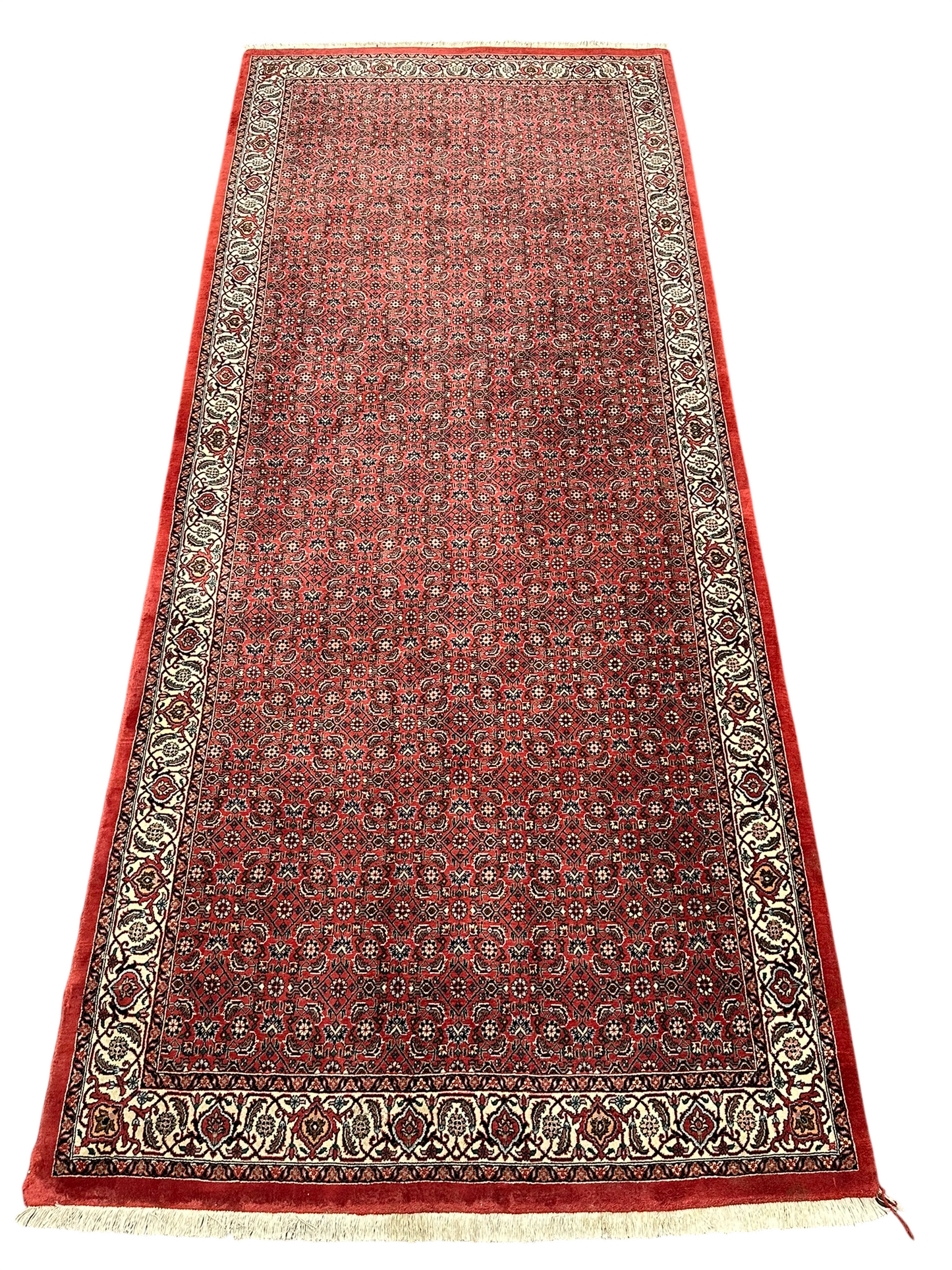 Orientteppich handgeknüpft Bidjar Läufer 300x120 cm
