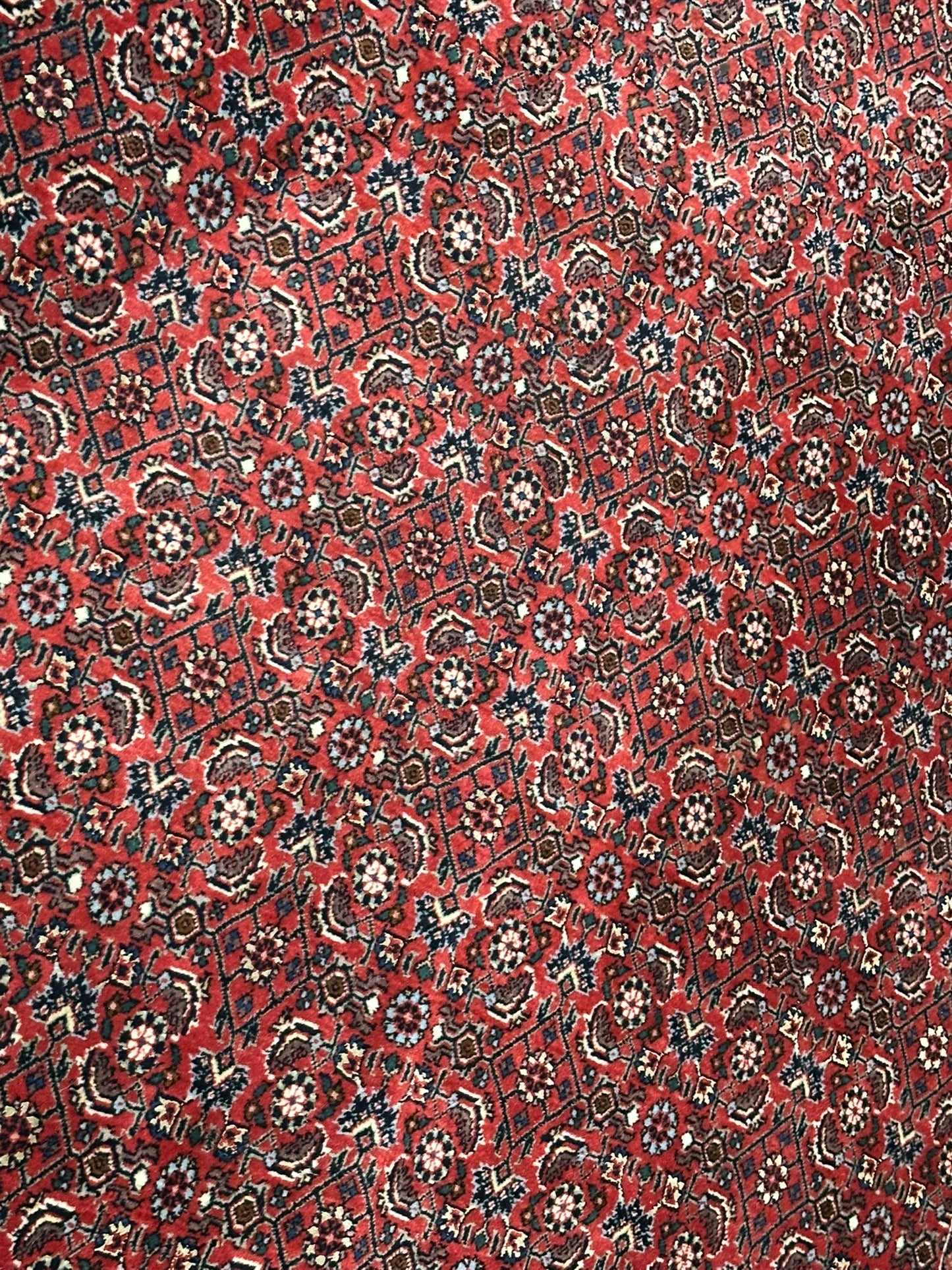 Orientteppich handgeknüpft Bidjar Läufer 300x120 cm