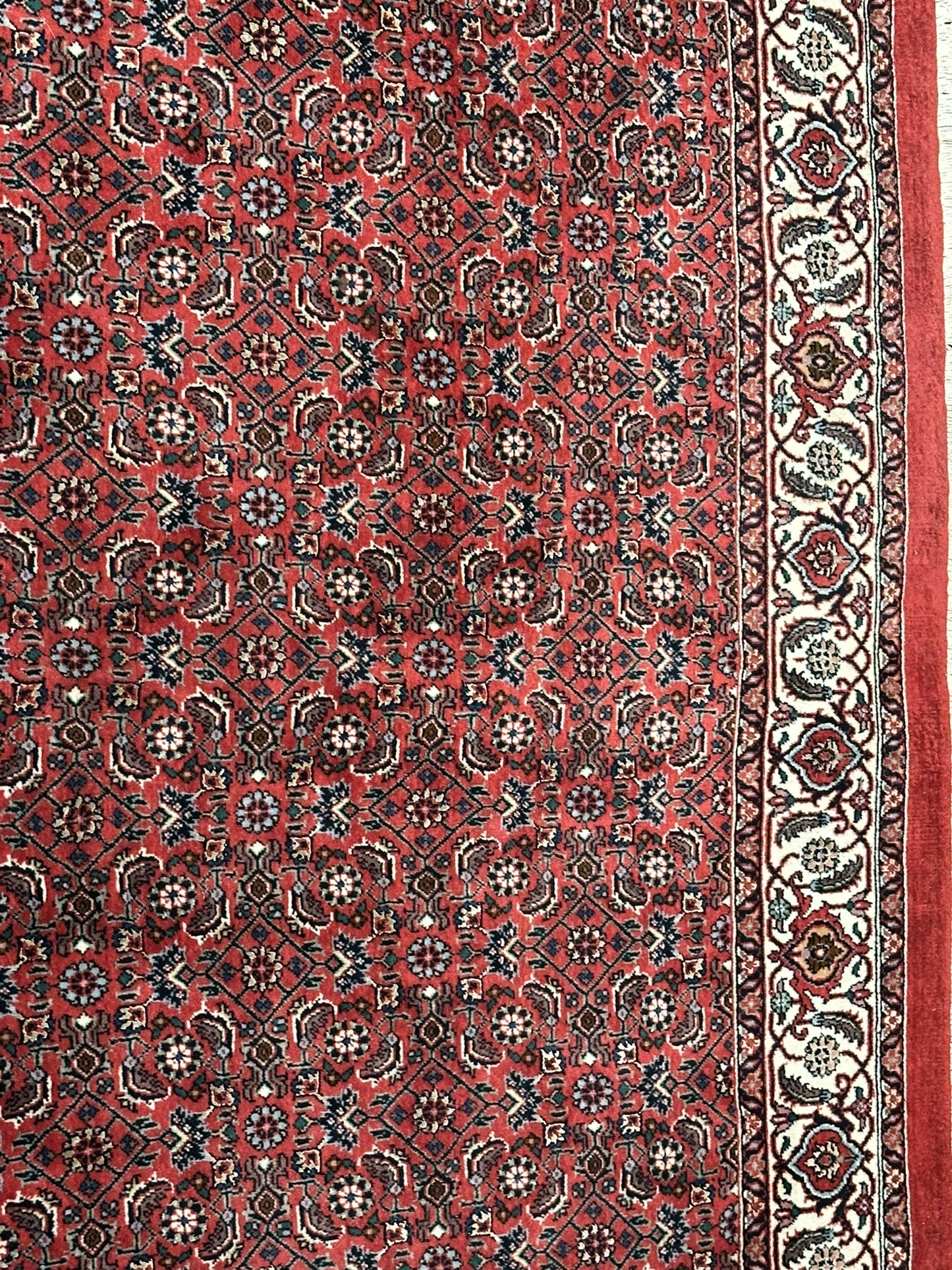 Orientteppich handgeknüpft Bidjar Läufer 300x120 cm