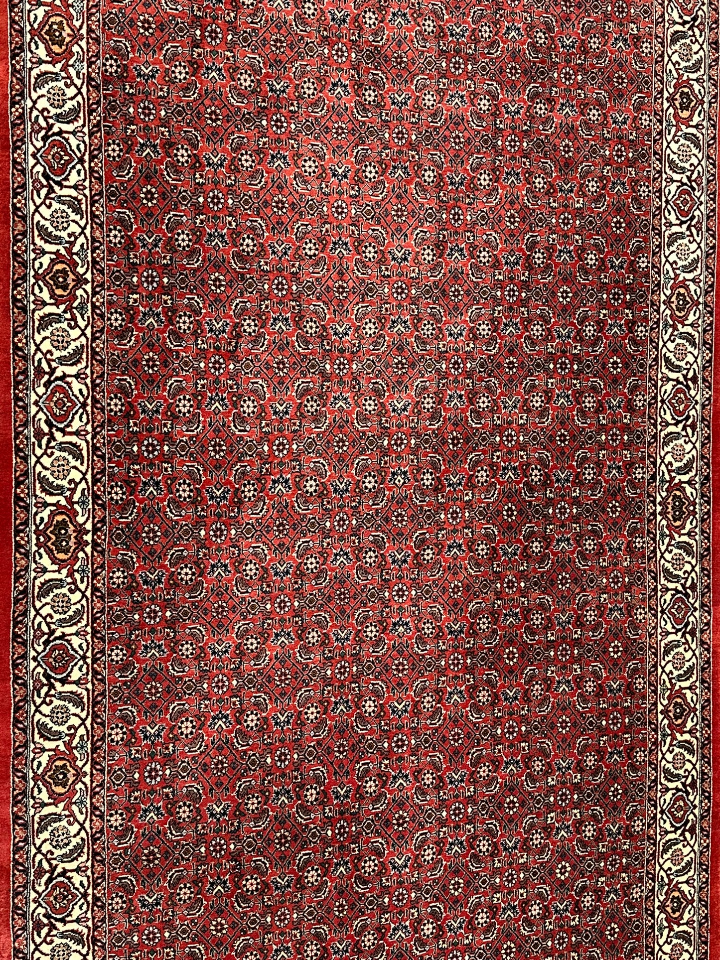 Orientteppich handgeknüpft Bidjar Läufer 300x120 cm