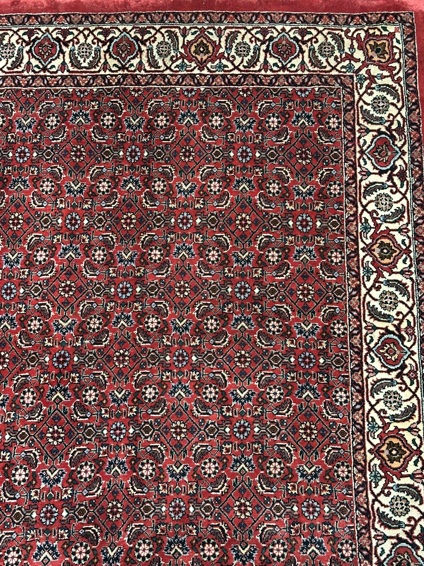 Orientteppich handgeknüpft Bidjar Läufer 300x120 cm