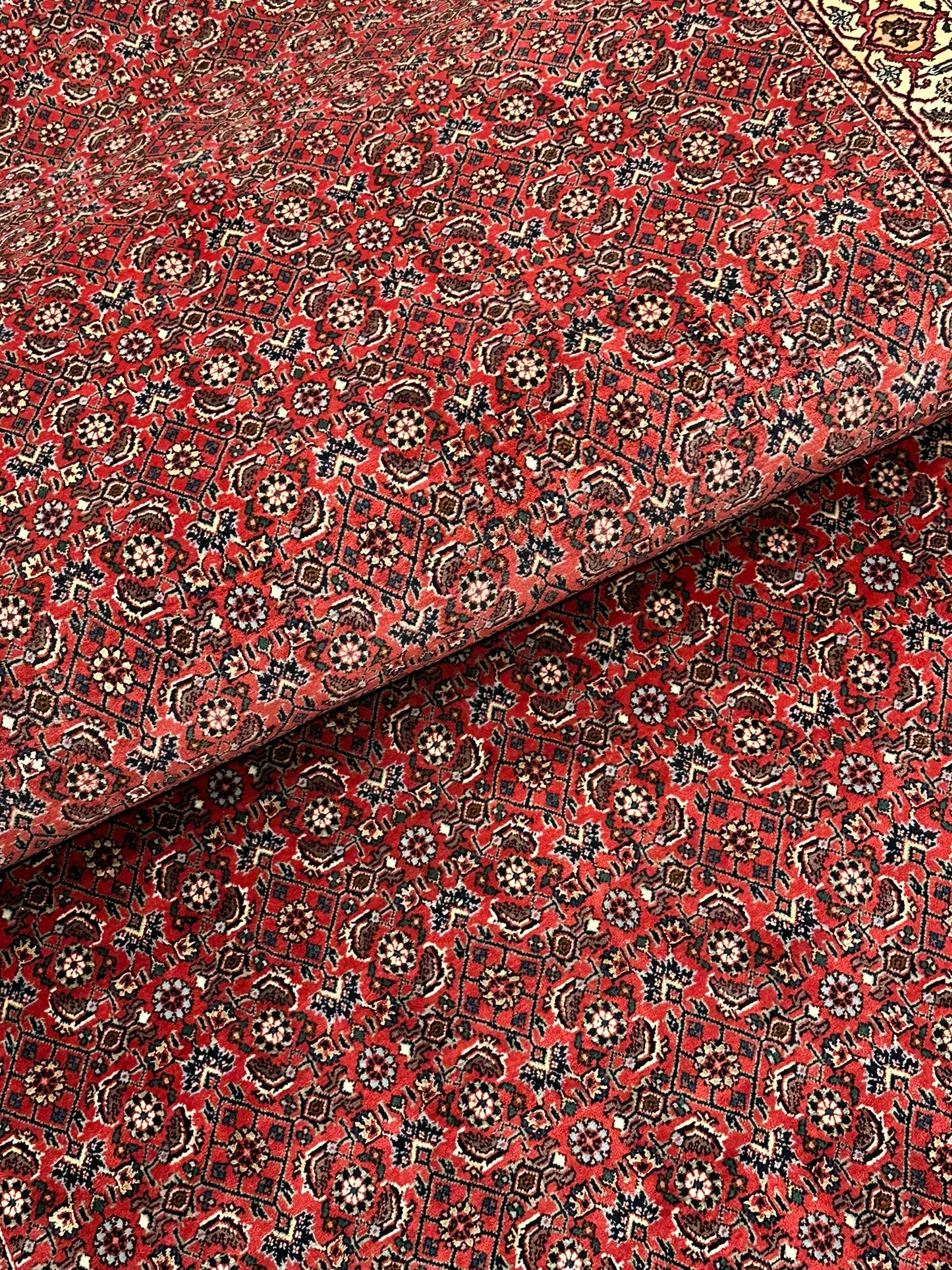 Orientteppich handgeknüpft Bidjar Läufer 300x120 cm