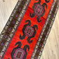Orientteppich handgeknüpft  Kazak Naturfarben Top 310x130 cm