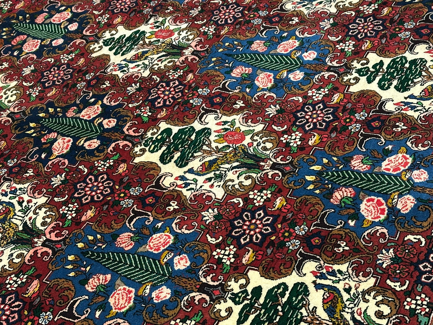 Handgeknüpfter Bachtiar felder  Garten Teppich 365x256 cm Neu