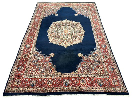 Orientteppich handgeknüpft Sarough Medaillon 320x205 cm