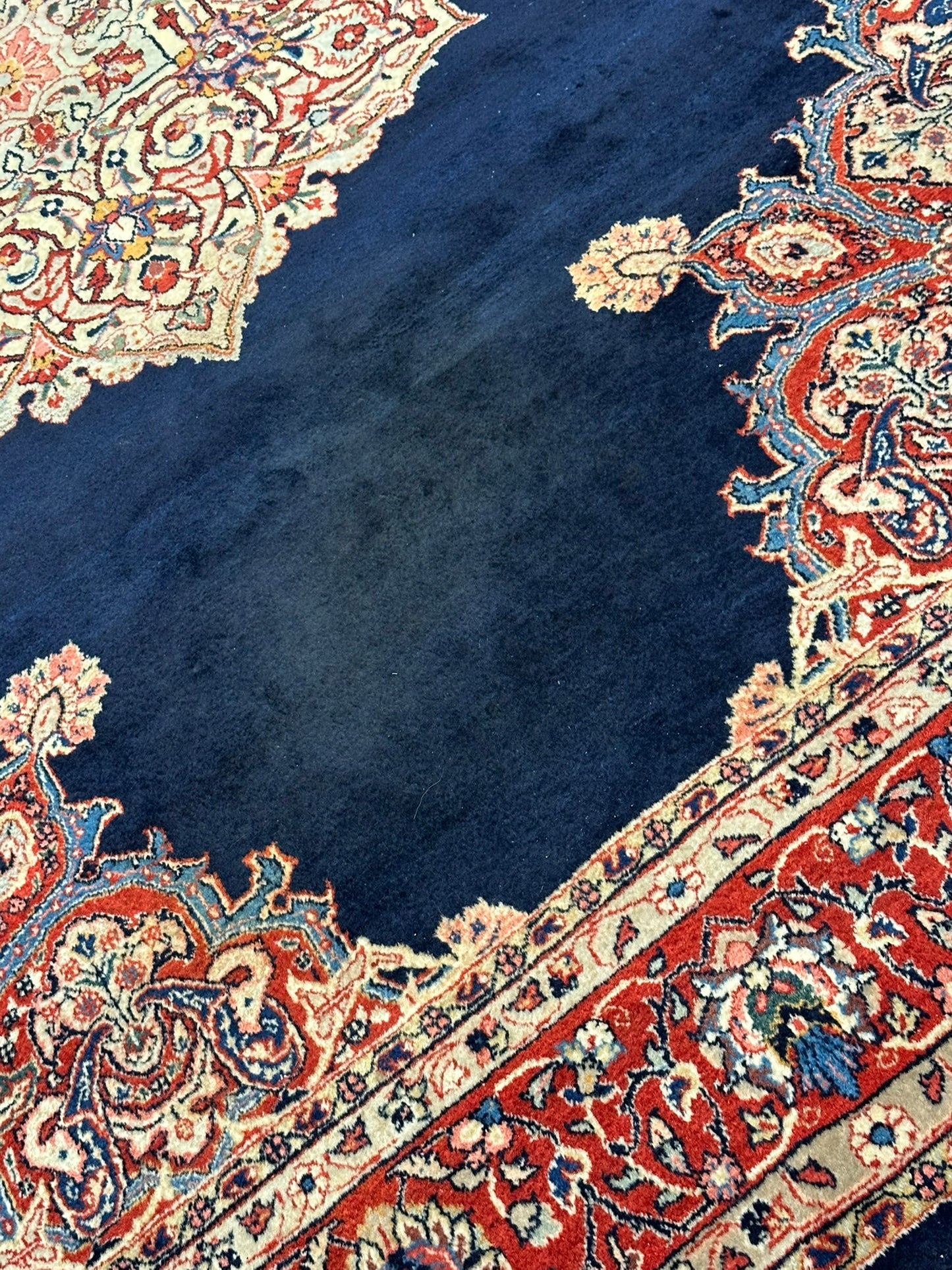 Orientteppich handgeknüpft Sarough Medaillon 320x205 cm