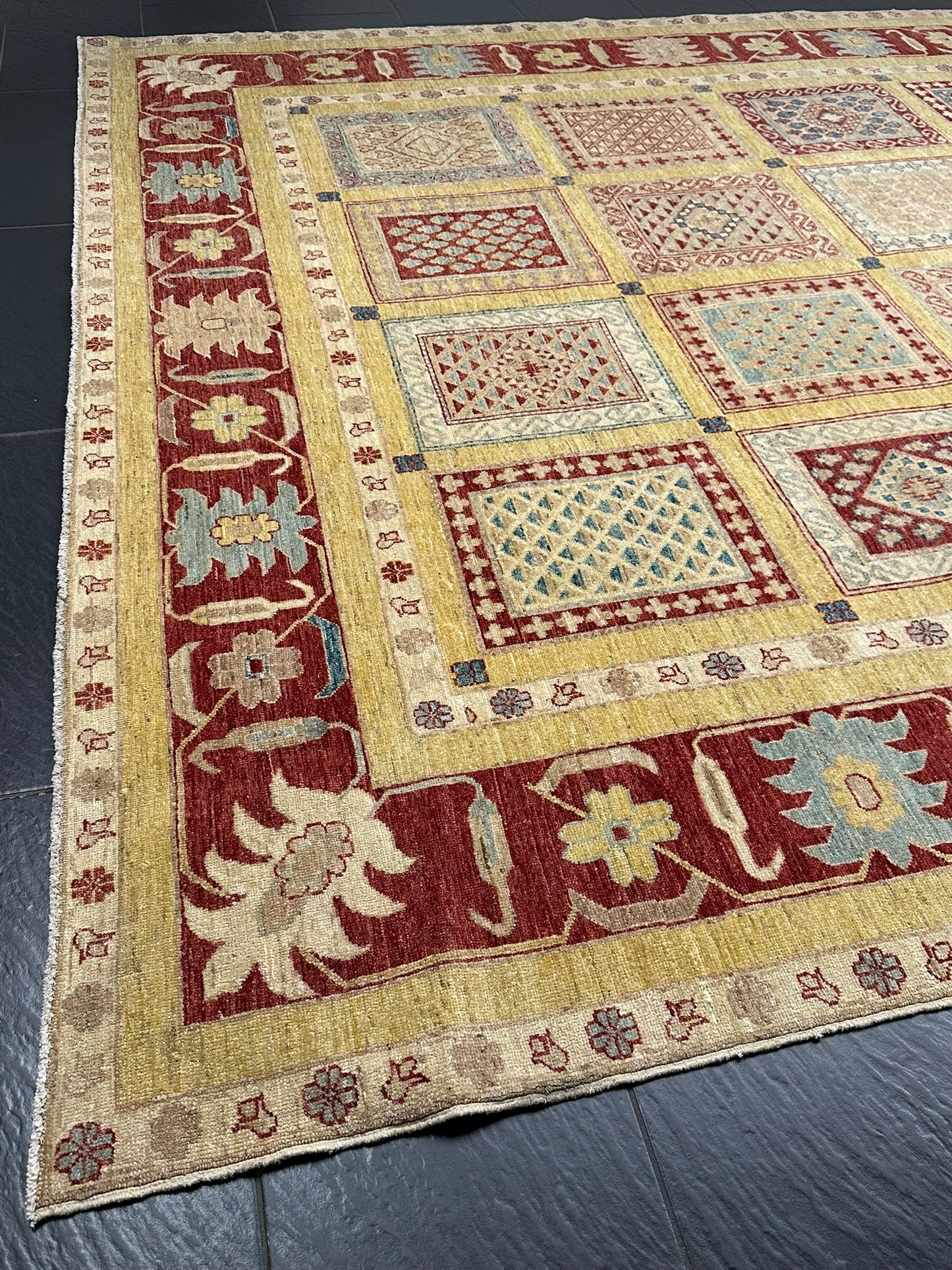 Handgeknüpfter Ziegler Pakistan Teppich 305x255 cm Wolle