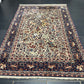 Orientteppich handgeknüpft Isfahan Korkwolle Jagdmotiv 310x200 cm