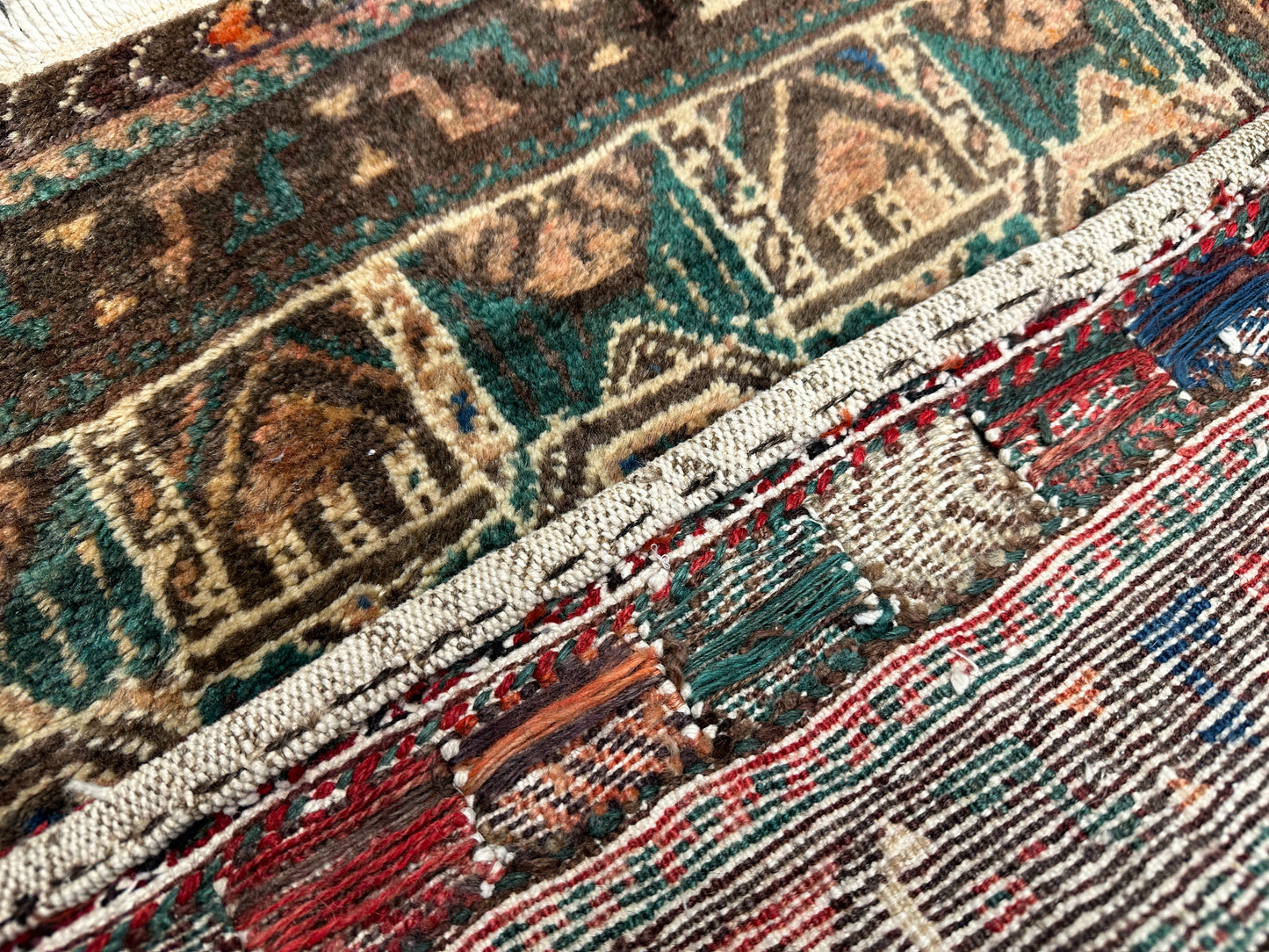 Handgeknüpfter Perser Orientteppich - Shiraz Bachtiar Kazak -70x72 cm