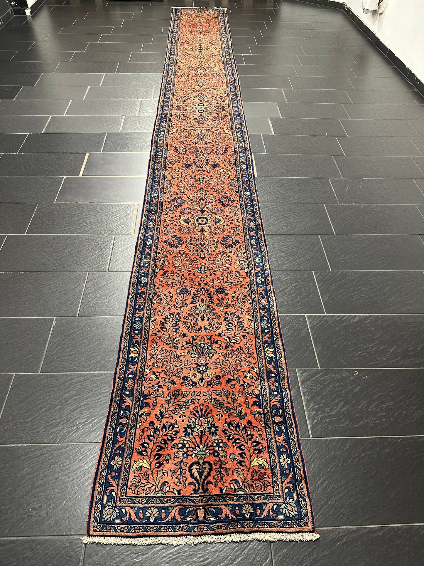 Handgeknüpfter Perser Orientteppich: Mehrewan Läufer 637x78cm