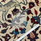 Orientteppich handgeknüpft Isfahan Korkwolle Jagdmotiv 310x200 cm