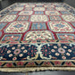 Orientteppich handgeknüpft Kirman Kheshti Felderdesign 295x195 cm