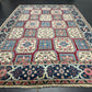 Orientteppich handgeknüpft Kirman Kheshti Felderdesign 295x195 cm