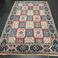 Orientteppich handgeknüpft Kirman Kheshti Felderdesign 295x195 cm