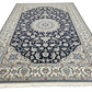 Handgeknüpfter Nain Korkwolle Seide Teppich 300x205 cm Neu