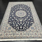 Handgeknüpfter Nain Korkwolle Seide Teppich 300x205 cm Neu