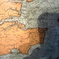 Kartografie Grafik, Carte Nouvelle des Costes De Hollande 33x41cm