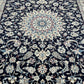 Handgeknüpfter Nain Korkwolle Seide Teppich 300x205 cm Neu