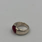 ESPRIT Silber 925 Ring mit rotem Edelstein