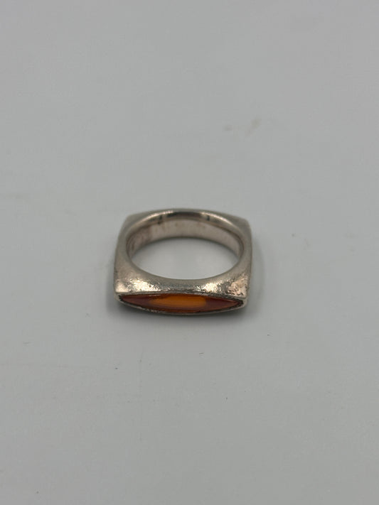 ESPRIT Silber 925 Ring mit Orangenen Edelstein