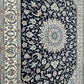 Handgeknüpfter Nain Korkwolle Seide Teppich 300x205 cm Neu