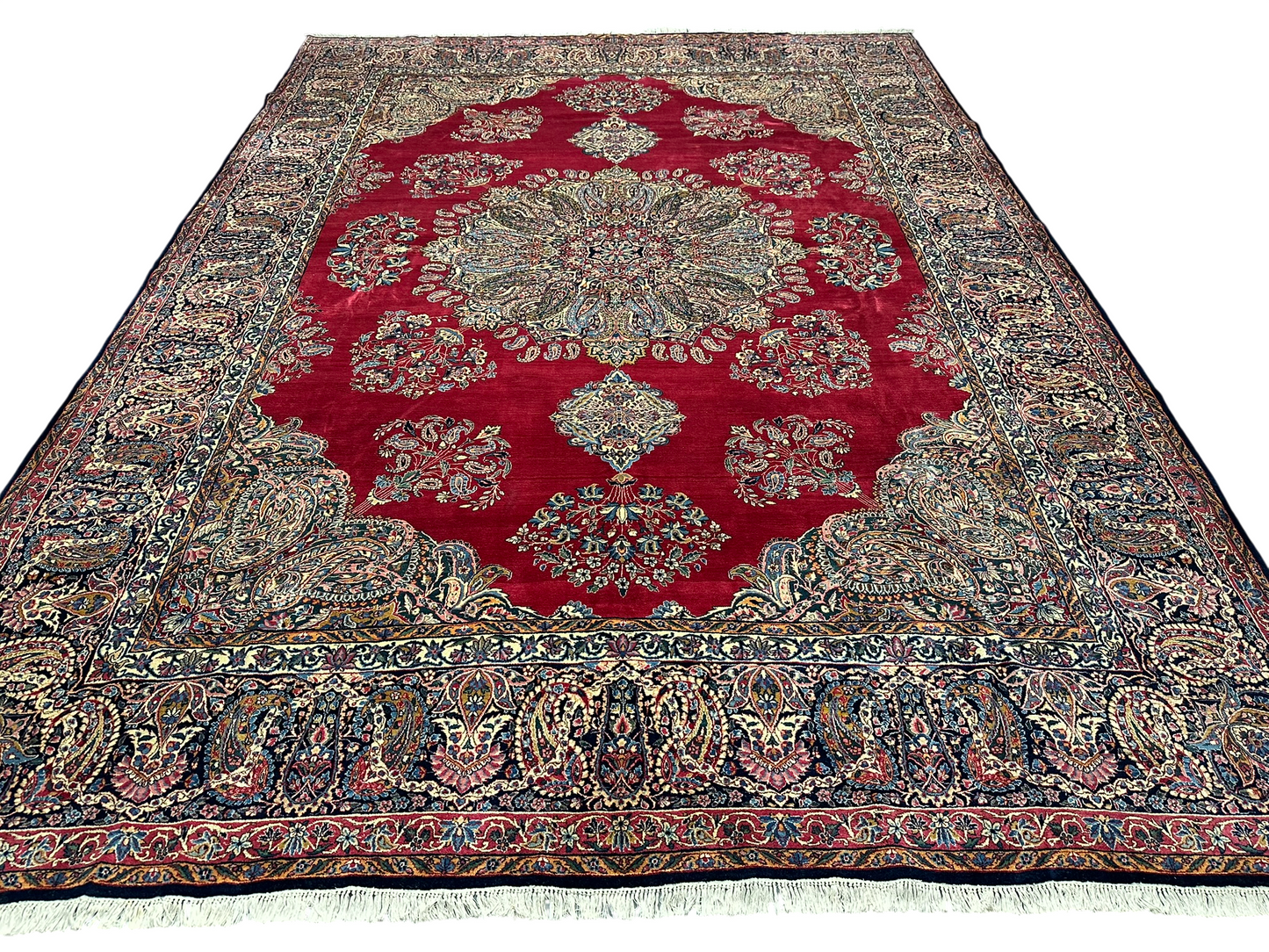 Handgeknüpfter Kirman lawer Orient Palast Teppich 405x295 cm