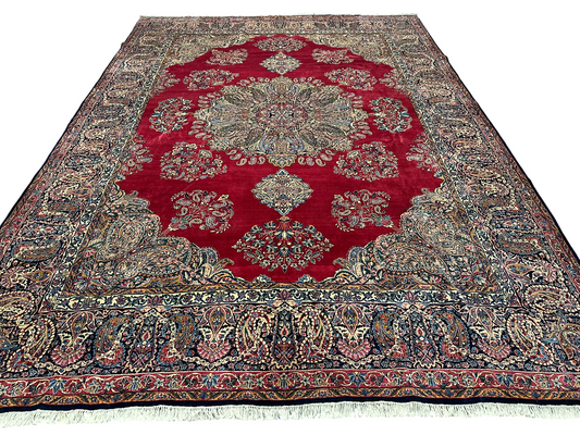 Handgeknüpfter Kirman lawer Orient Palast Teppich 405x295 cm
